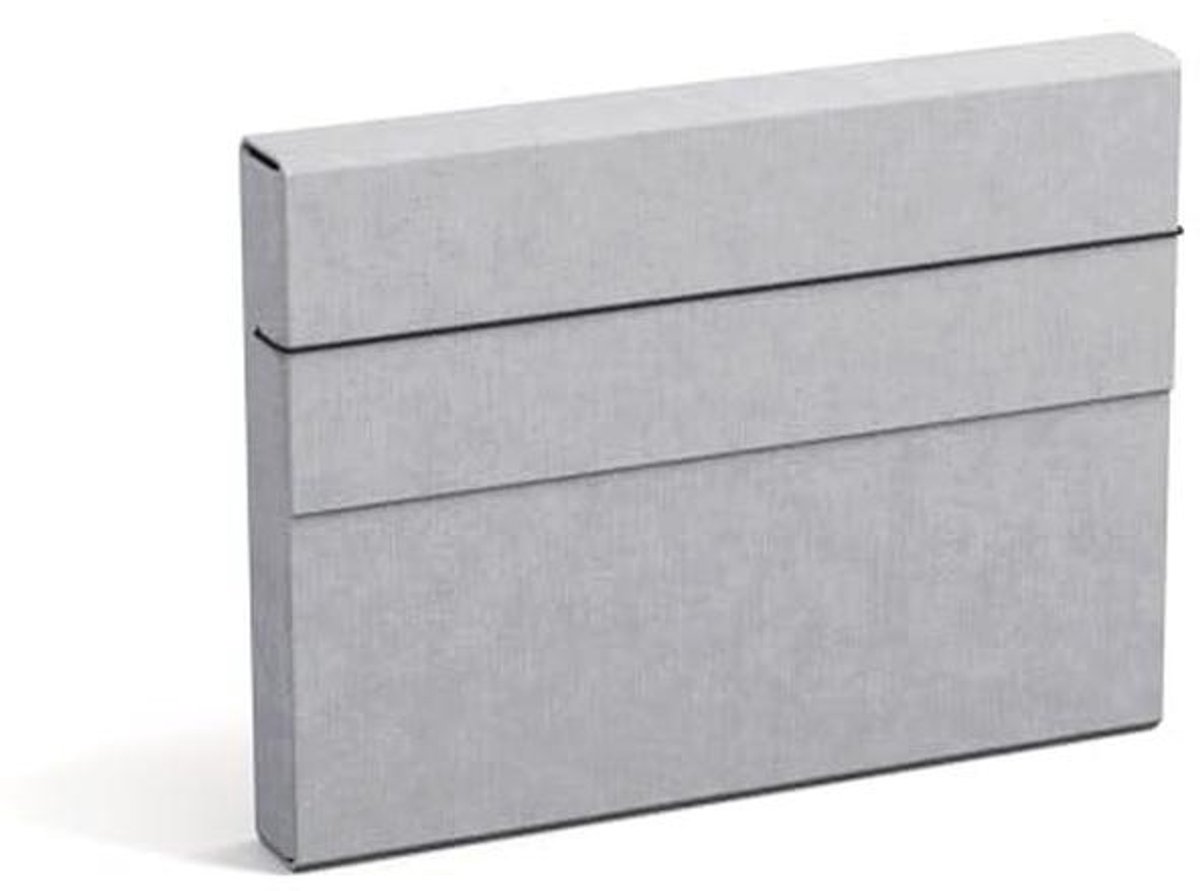 Ruime A4 Documentfolder met Elastiek - Lichtgrijs