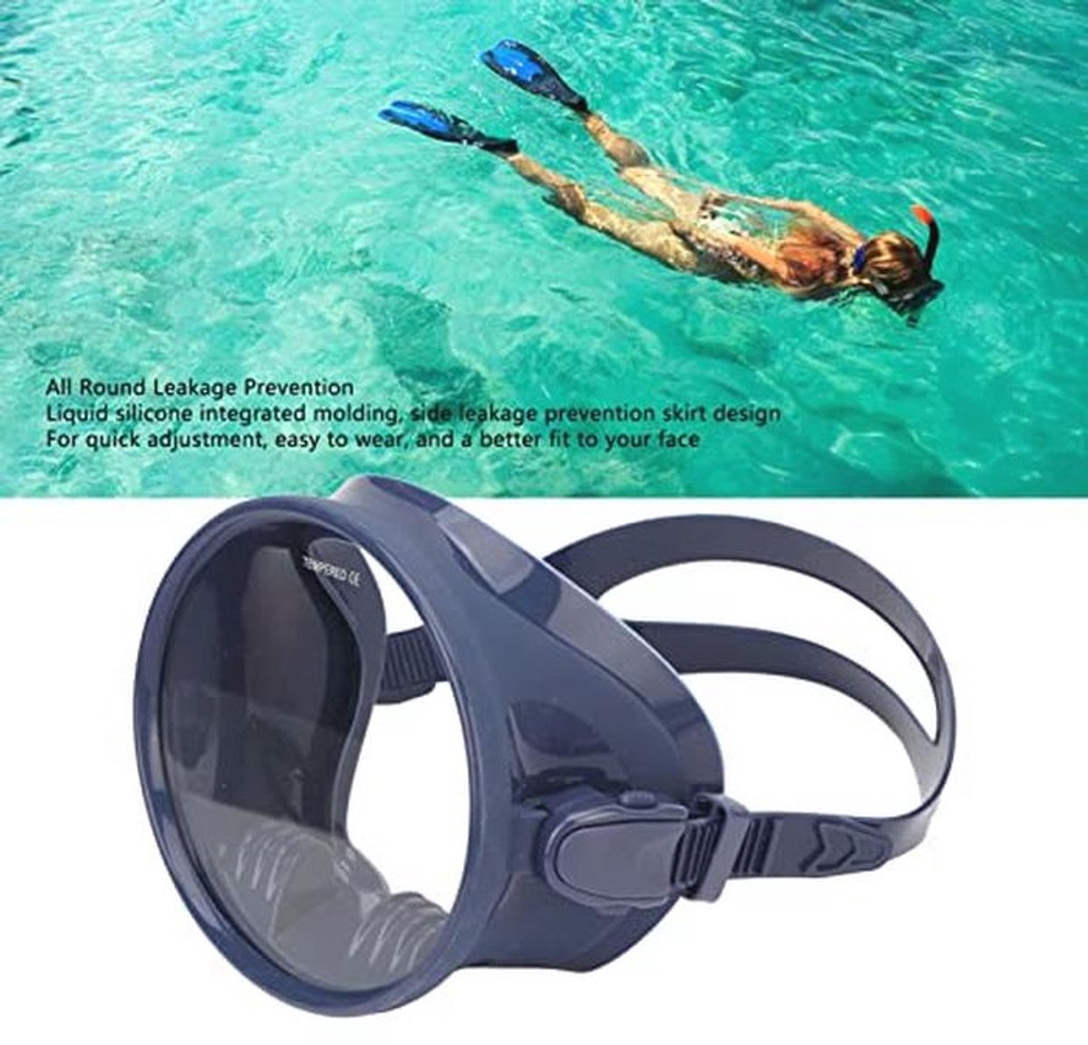 Universele Anti-condens Snorkelmasker voor Mannen, Vrouwen en Jeugd