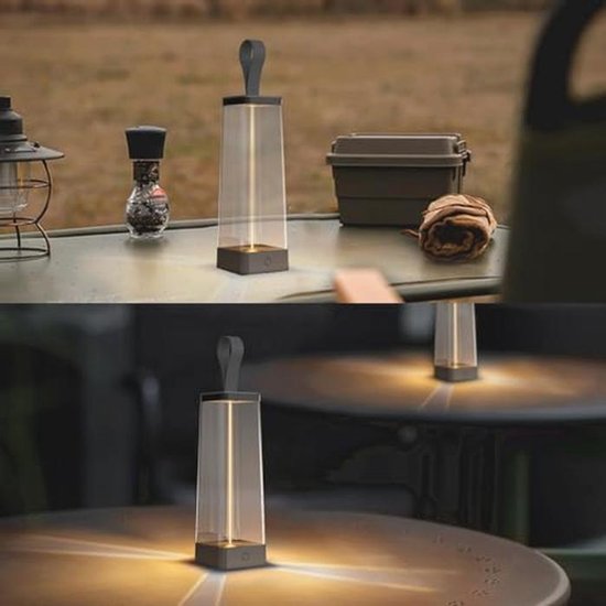 Lexon ORBE Lampe LED de table rechargeable, sans fil avec tête amovible magnétique et rotative, pour chevet, bureau ou terrasse - Doré