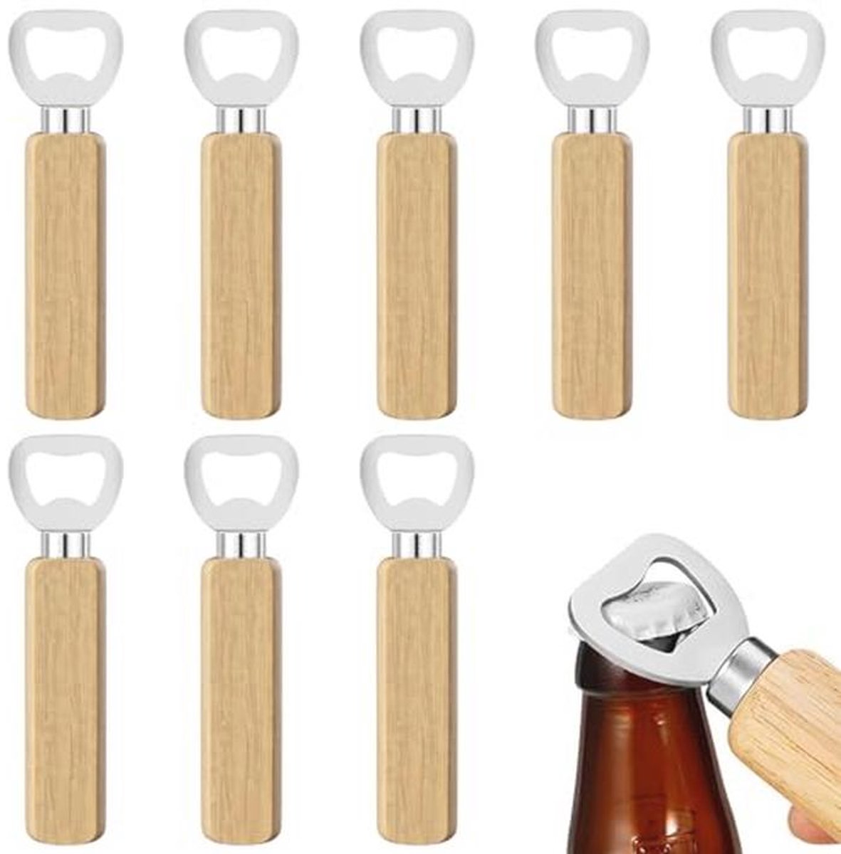 8 Stuks Flesopener - Set van Flesopeners voor Thuisgebruik