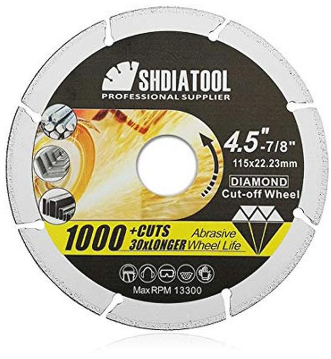 Diamant Slijpschijf voor Staal - 115 mm