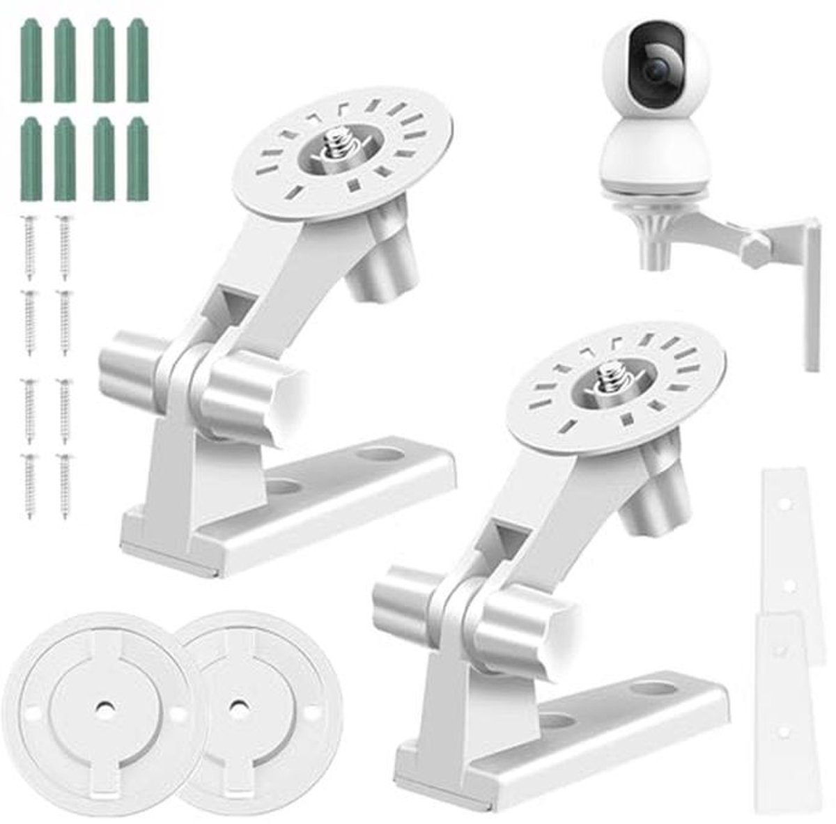 Camera Wandhouder 180 Graden Rotatie - 2 Stuks voor Bewakingscamera's