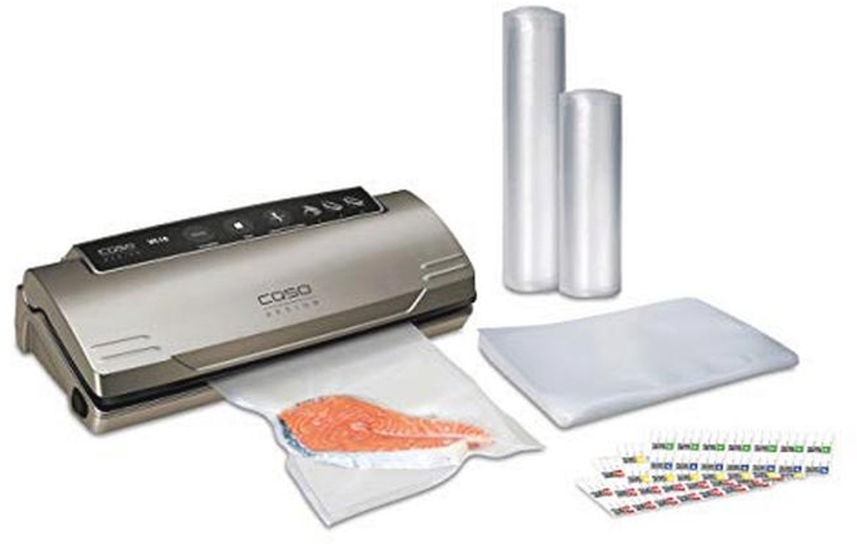 Vacuumsealer met accessoires - 50 foliezakken en 2 folierollen, zeer goed beoordeeld