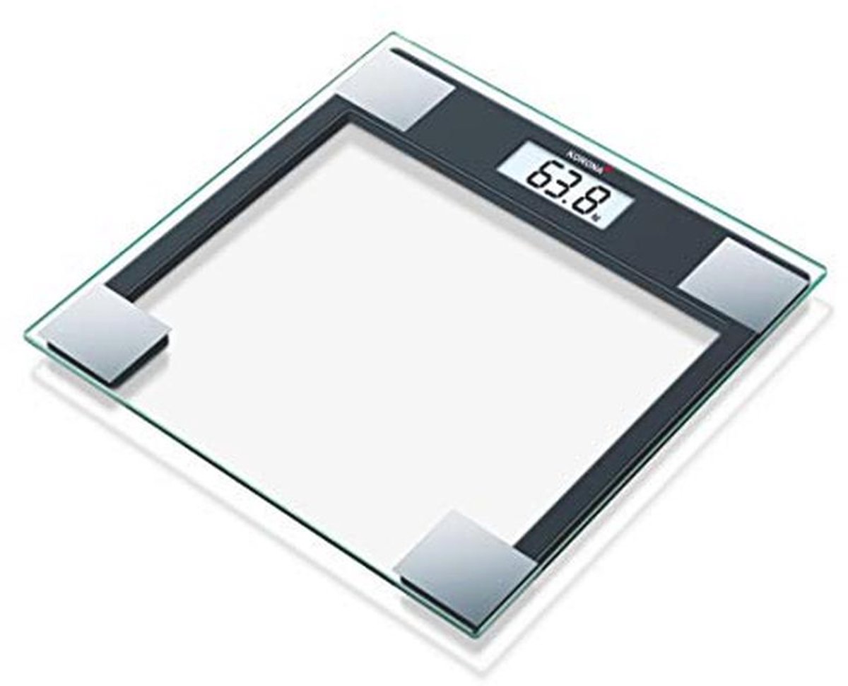 Glazen weegschaal met hoge draagkracht en helder LCD-display