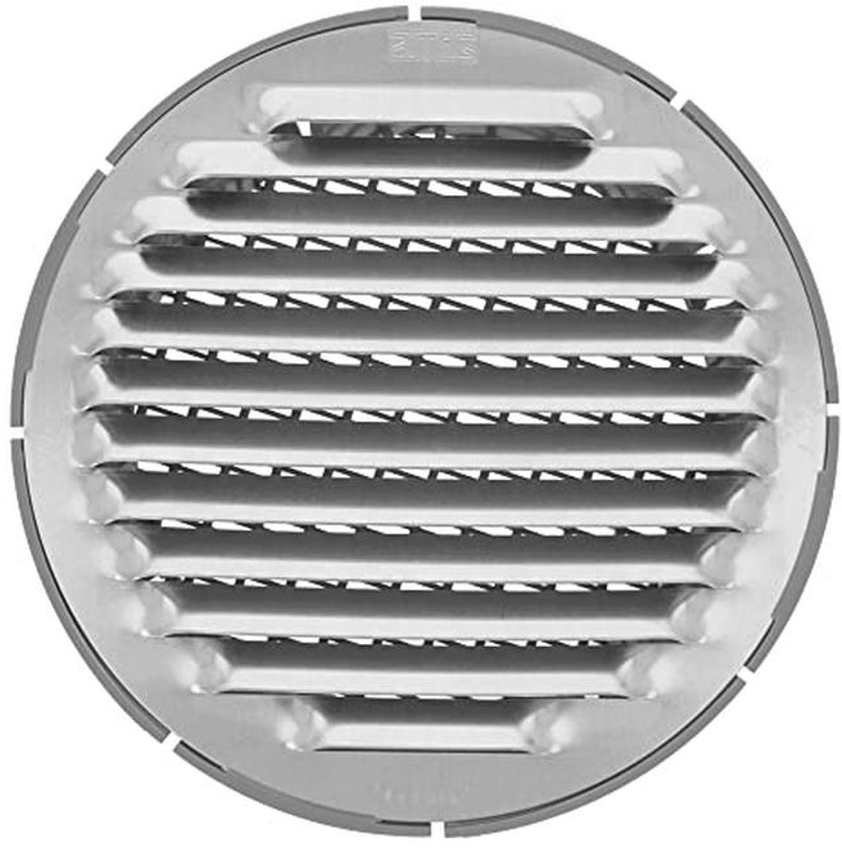 Rond aluminium ventilatierooster met muggennet voor optimale luchtcirculatie