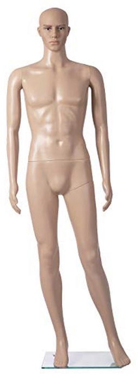 Basic etalagefiguur voor heren - Mannequin voor kledingpresentatie en decoratie