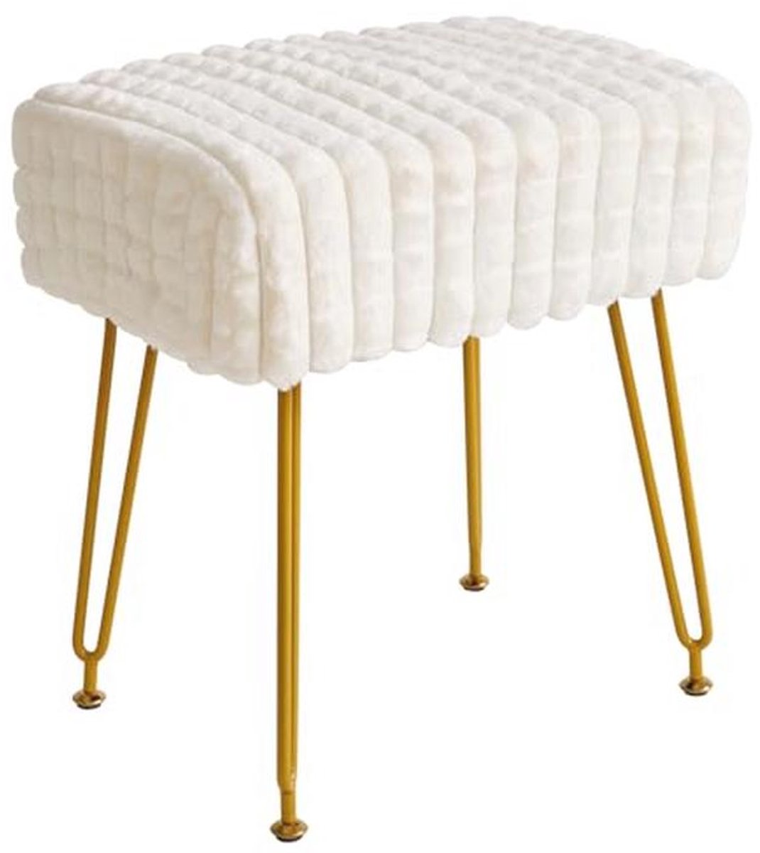 Rechthoekige Make-up Voetsteun Kruk - Elegant en Comfortabel voor Elk Ruimte