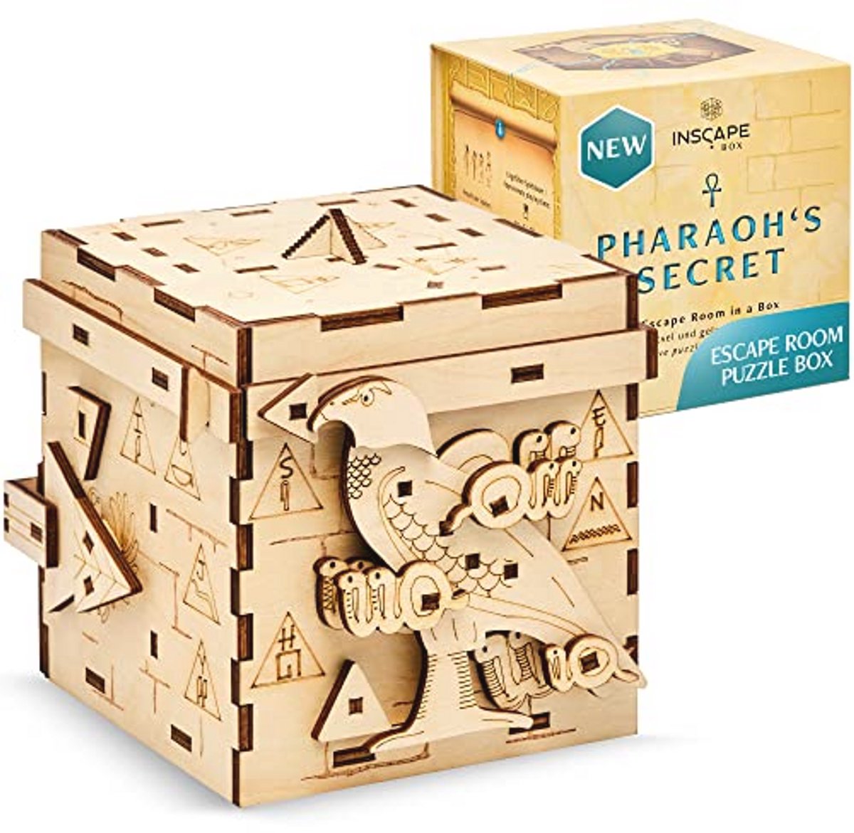 Houten Puzzelbox – Escape Room Spel voor Jong en Oud, 3D Puzzel en Denkspel voor Avontuurlijke Puzzelaars