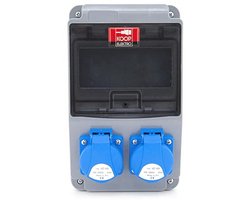 Stopcontactverdeler en Wandverdeler voor Bouwstroom met IP54 Bescherming