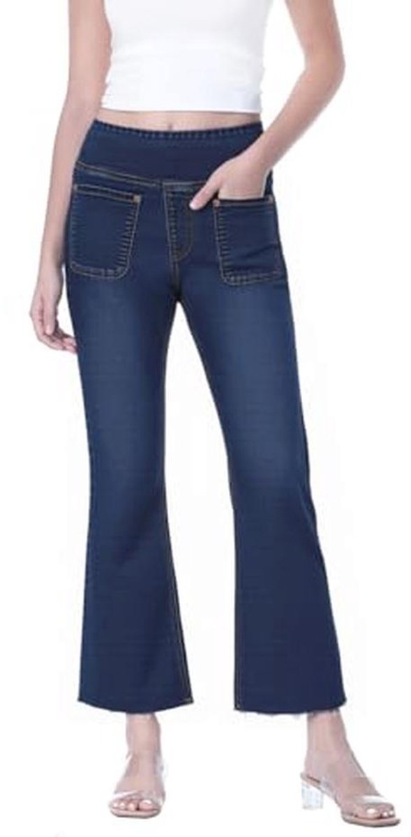 Cropped Flared Jeans voor Vrouwen - Hoge Taille Bootcut Jeans