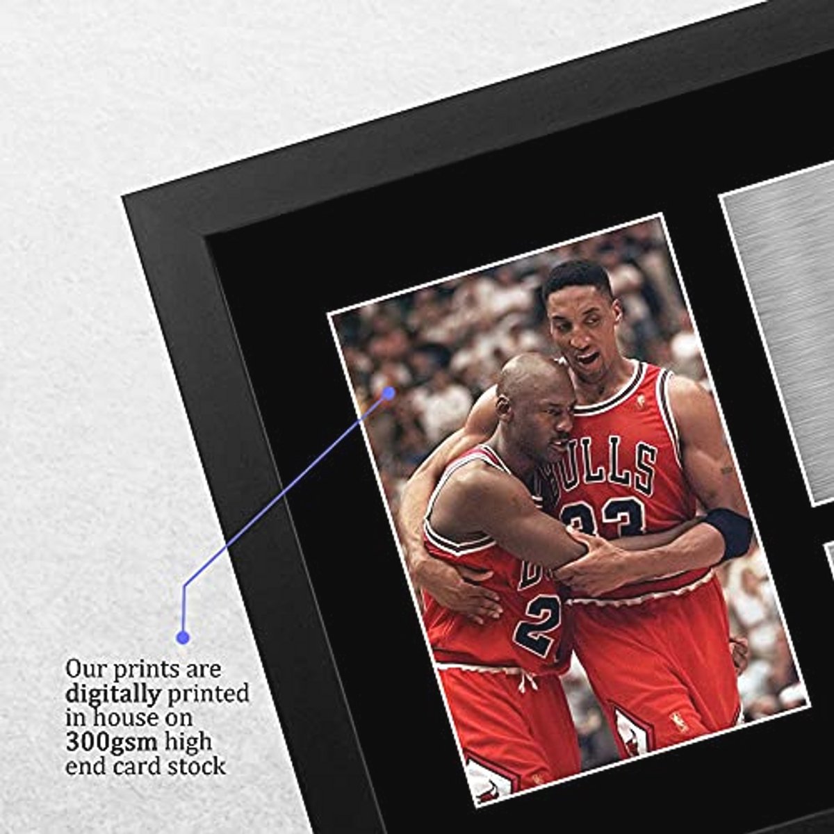 Ingelijste Gesigneerde Foto van Basketballegendes voor Memorabilia Fans