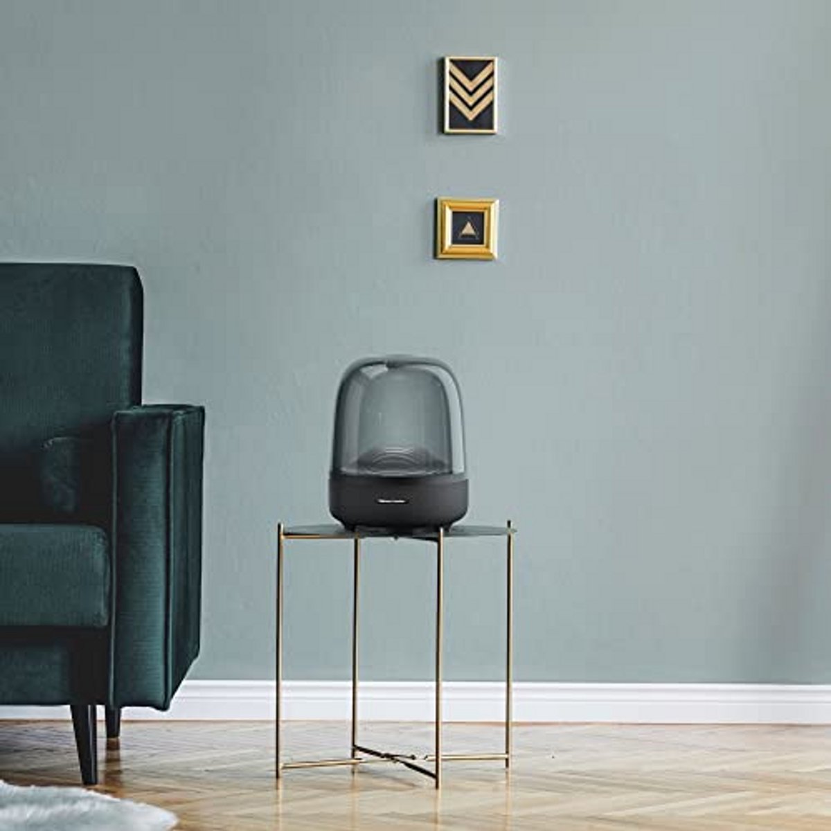 harman/kardon Aura Studio 3 - Elegant, BT draadloze luidspreker met premium design en omgevingsverlichting - zwart