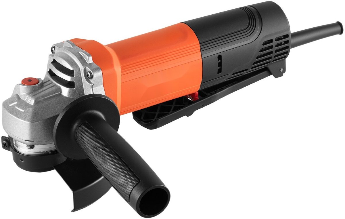 Haakse slijper - Elektrische doorslijper - 115 mm - 12.000 tpm - Verstelbare stofkap - Met snoer - Voor slijpen, snijden en roest verwijderen op metaal - Zonder schijf