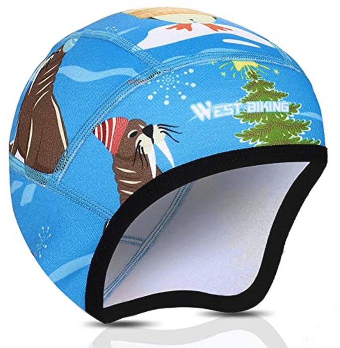 Winterfietsmuts voor Kinderen | Winddichte Onderhelm voor Outdoor Activiteiten