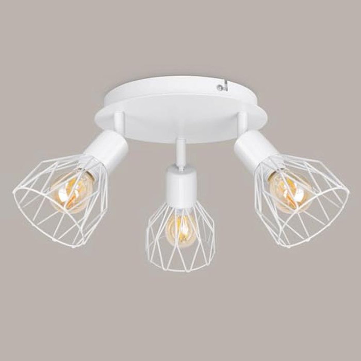 Verstelbare Kroonluchter met E14 Witte LED Plafondlamp en Wandspots voor Woonkamer en Gang