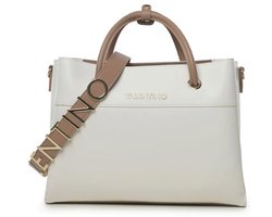 Valentino Dames satchel/handtas Alexia wit kunstleer