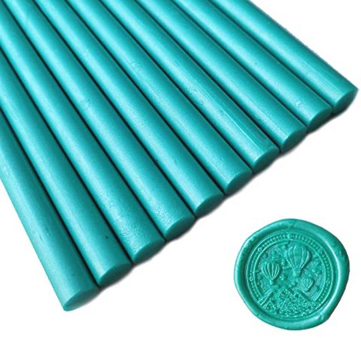 Malachiet groene zegellak sticks voor wax zegel stempel - 10 stuks voor huwelijksuitnodigingen en geschenkverpakking