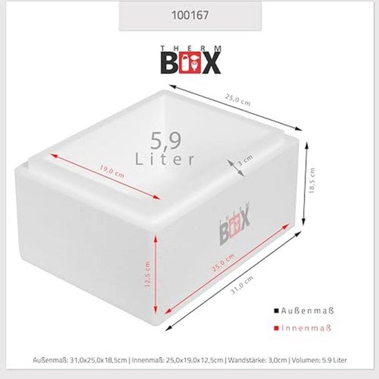 Isolatiebox voor Voedselvervoer - Koel- en Warmhoudbox 1L tot 19L — afbeelding 3