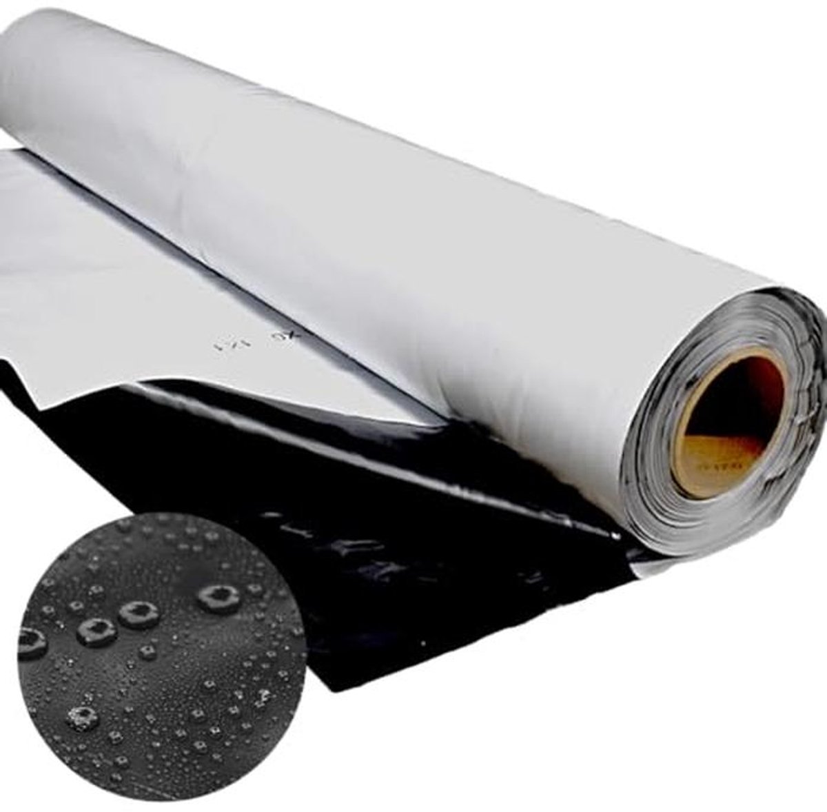 Zwart/Witte Silo Folie 6x18m - Bescherming voor Tuin en Bouw