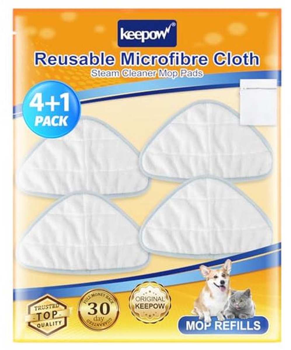 Verwisselbare Stoommop Pads - 4 Stuks Microvezel Doeken voor Stoomreinigers