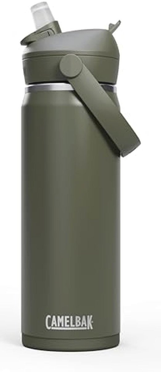 Geïsoleerde RVS Waterfles met Flip Straw - 20 oz - Perfect voor Hydratatie