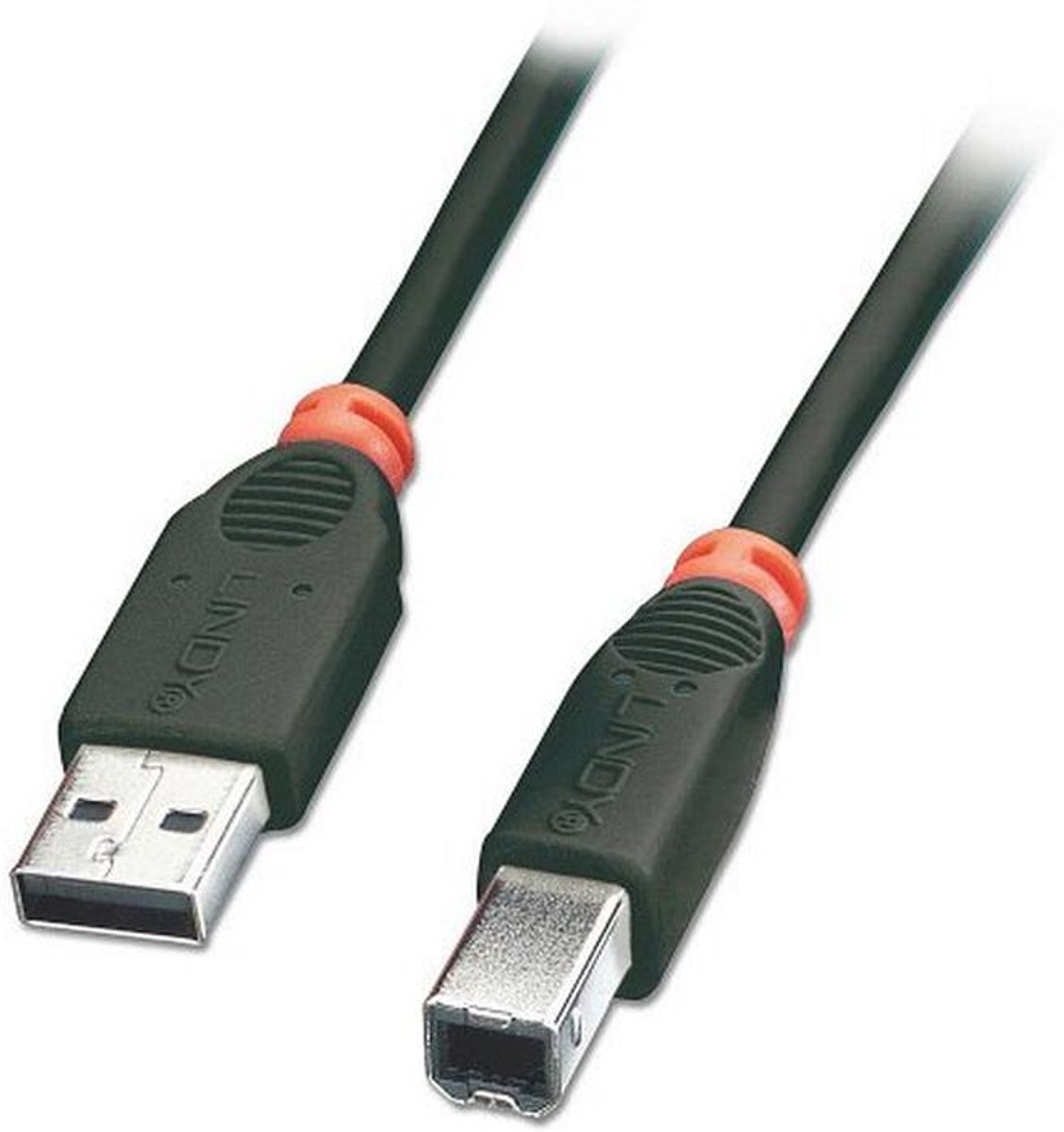 1 meter USB 2.0-kabel Type A naar B - Zwart