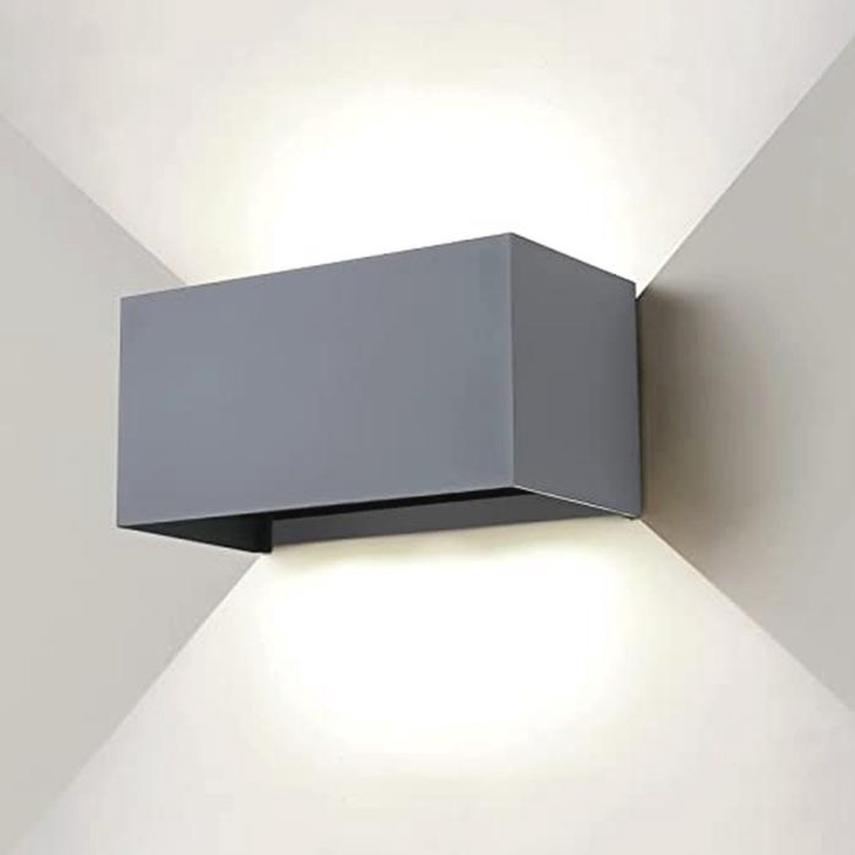 Led-wandlamp 24 W voor binnen en buiten, waterdicht IP65, koudwit licht, instelbaar voor balkon en woonkamer