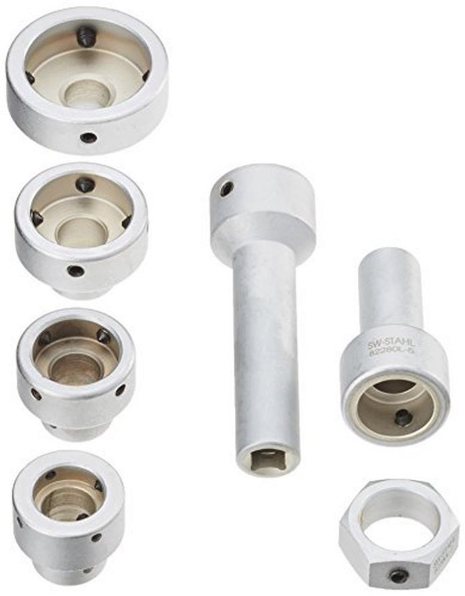 7-delige snijijzerhouder verlengset voor M3-M14 (20-38 mm) - Metaalbewerking