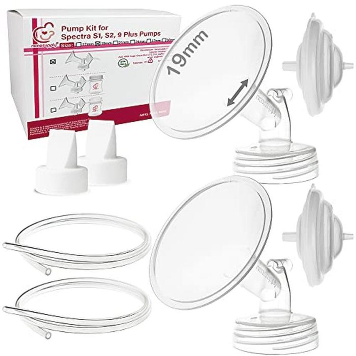 Compatibele Borstpomp Onderdelen voor Spectra S2 en S1 - Flens, Ventiel, en Tubes