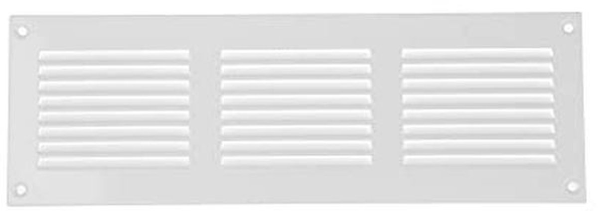 12x4 Inch Ventilatierooster voor Muur of Plafond | Duurzaam Staal met Insectenbescherming en UV-Bescherming