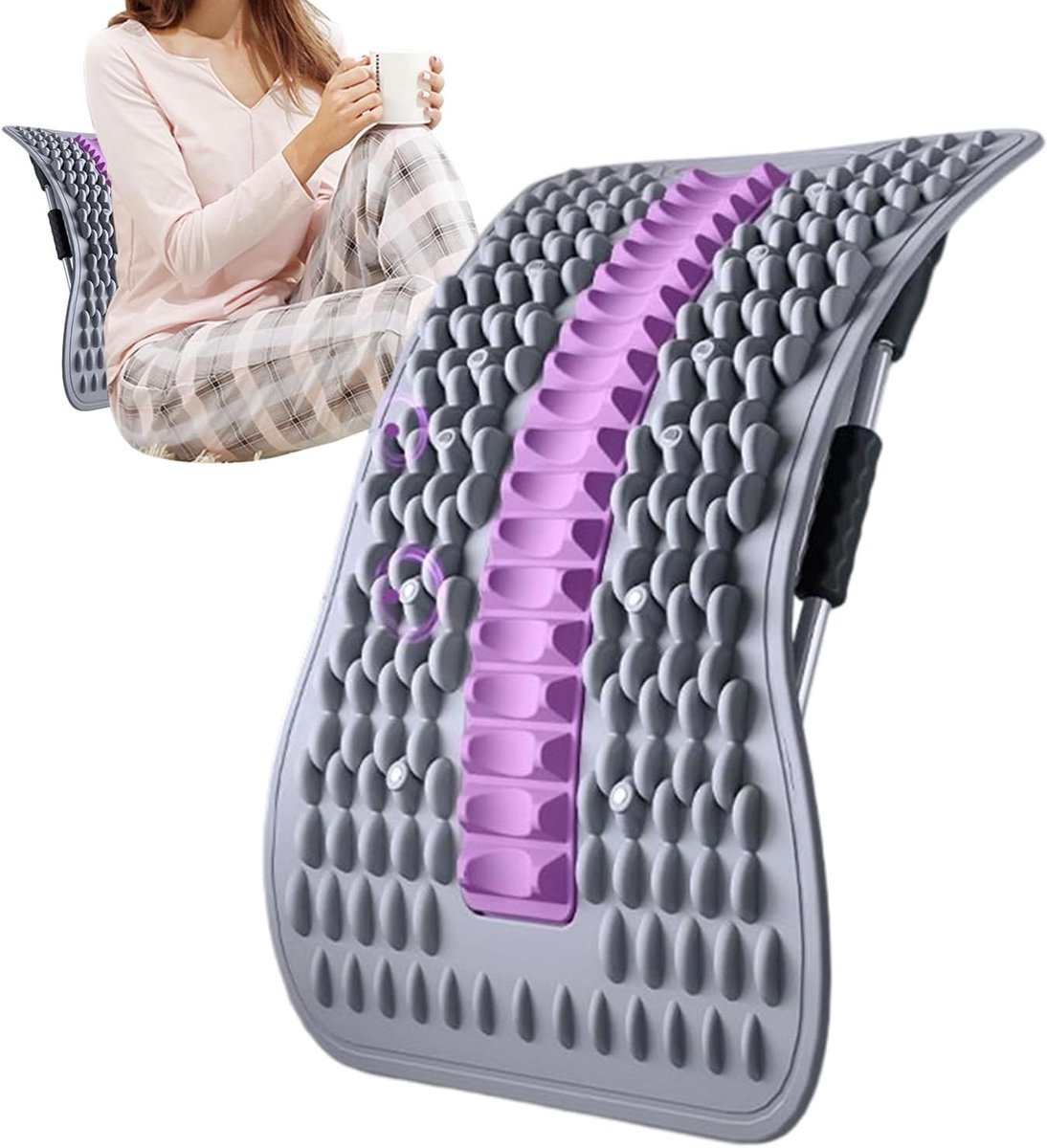 Planche De Soutien Lombaire Réglable 38x25 Cm - Aimants, étirement Dos, Pour Maison/bureau Soulagement Mal De Dos Planche De Soutien Lombaire Réglable 38x25 Cm - Aimants, étirement Dos, Pour Maison/bureau Soulagement Mal De Dos