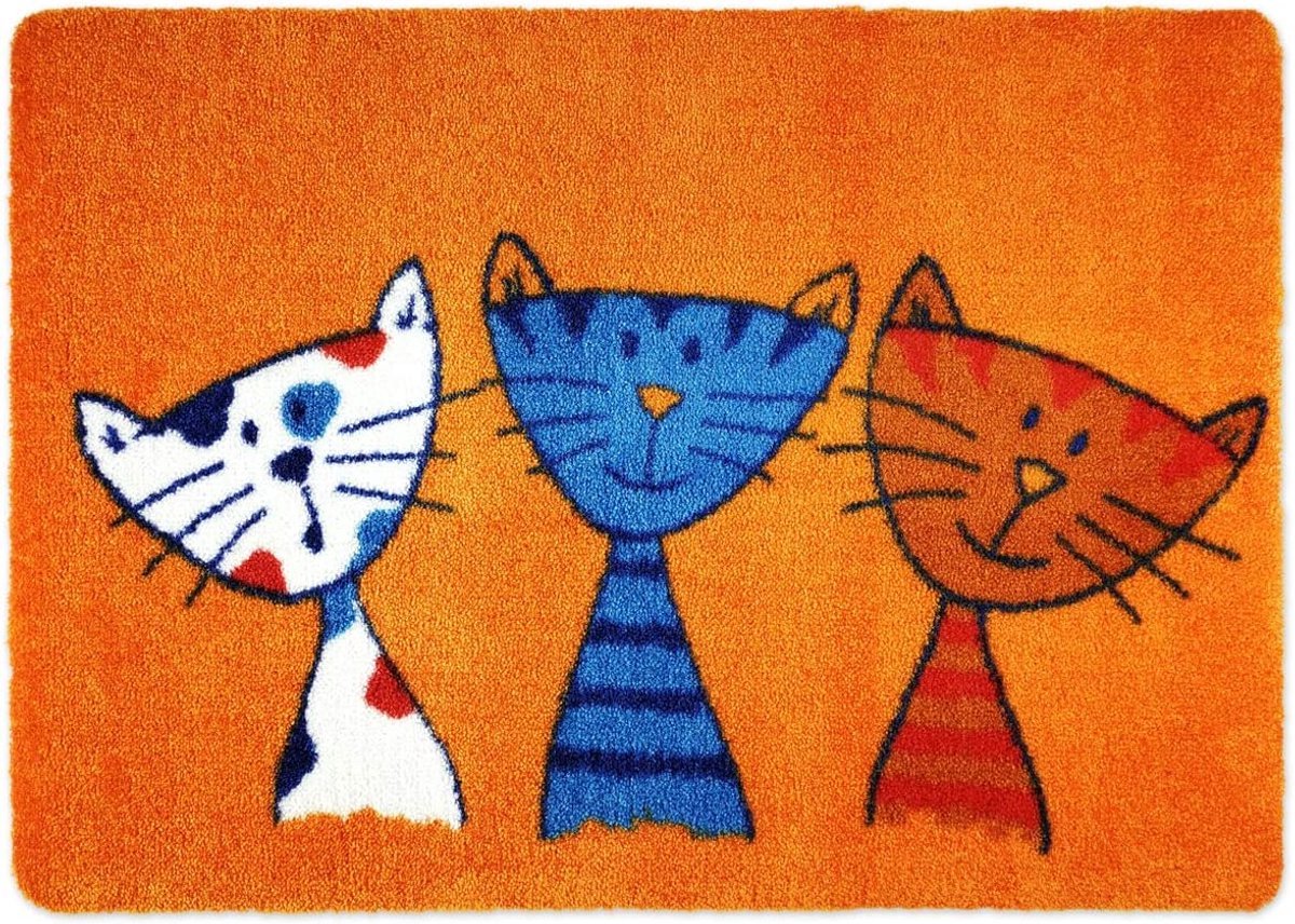 Stunq® Duurzame en Vriendelijke Entree Mat met Charmante Kat Motief - 40x60 cm