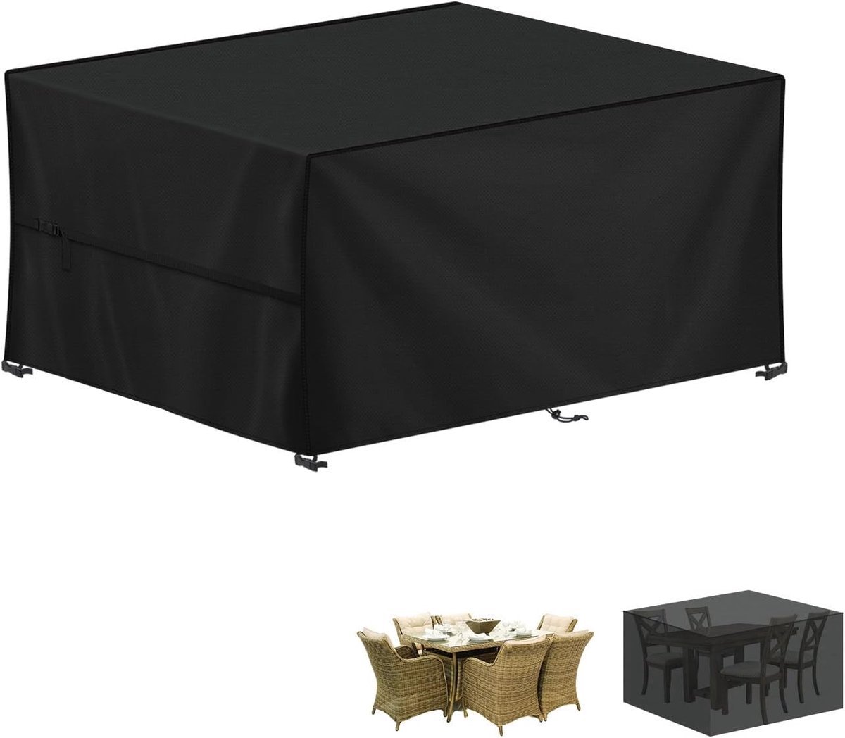 Stunq® Duurzame en Waterdichte Beschermhoes voor Tuinmeubelen - 140x80x75cm - 420D Oxford