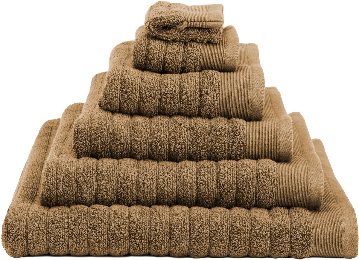 Heckettlane Strandlaken Prestige - Hotelkwaliteit Handdoek van 100% Katoen - 90x180 cm - Strandhanddoek 1 Stuk - Bruin