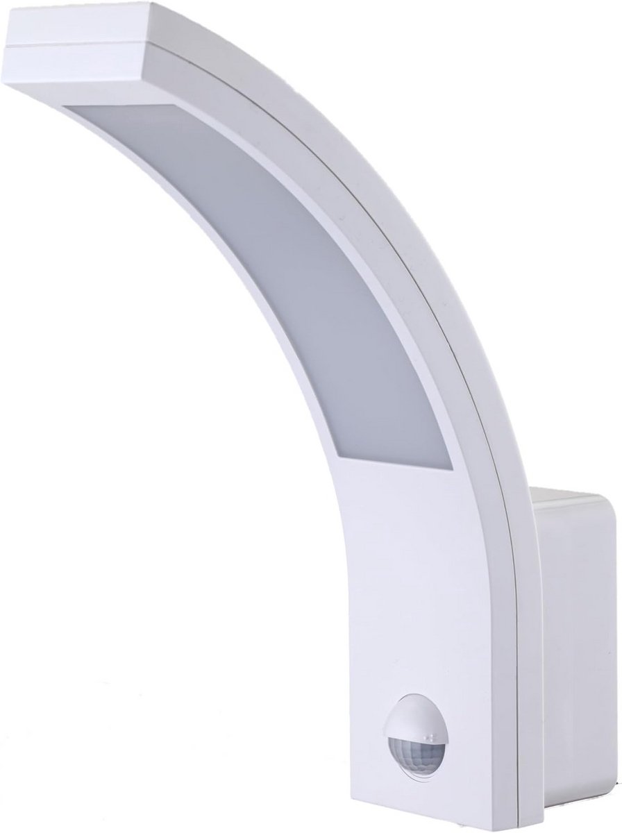 Krachtige LED-gevelspot met Bewegingssensor, Schemersensor en 1000lm Lichtopbrengst
