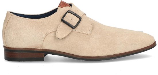 Belles chaussures pour hommes | Fermeture à boucle | Daim | Merk: Berkelmans | Modèle : Termas Papyrus | Taille : 39 à 49