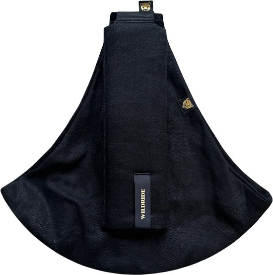 Wildride® Kinderdrager - Lichtgewicht & Draagbaar - Heupdrager Voor Kinderen van 9 Maanden tot 4 Jaar - Draagzak voor Baby en Peuter - Baby Carrier - Tot 20 kg - Linnen Zwart