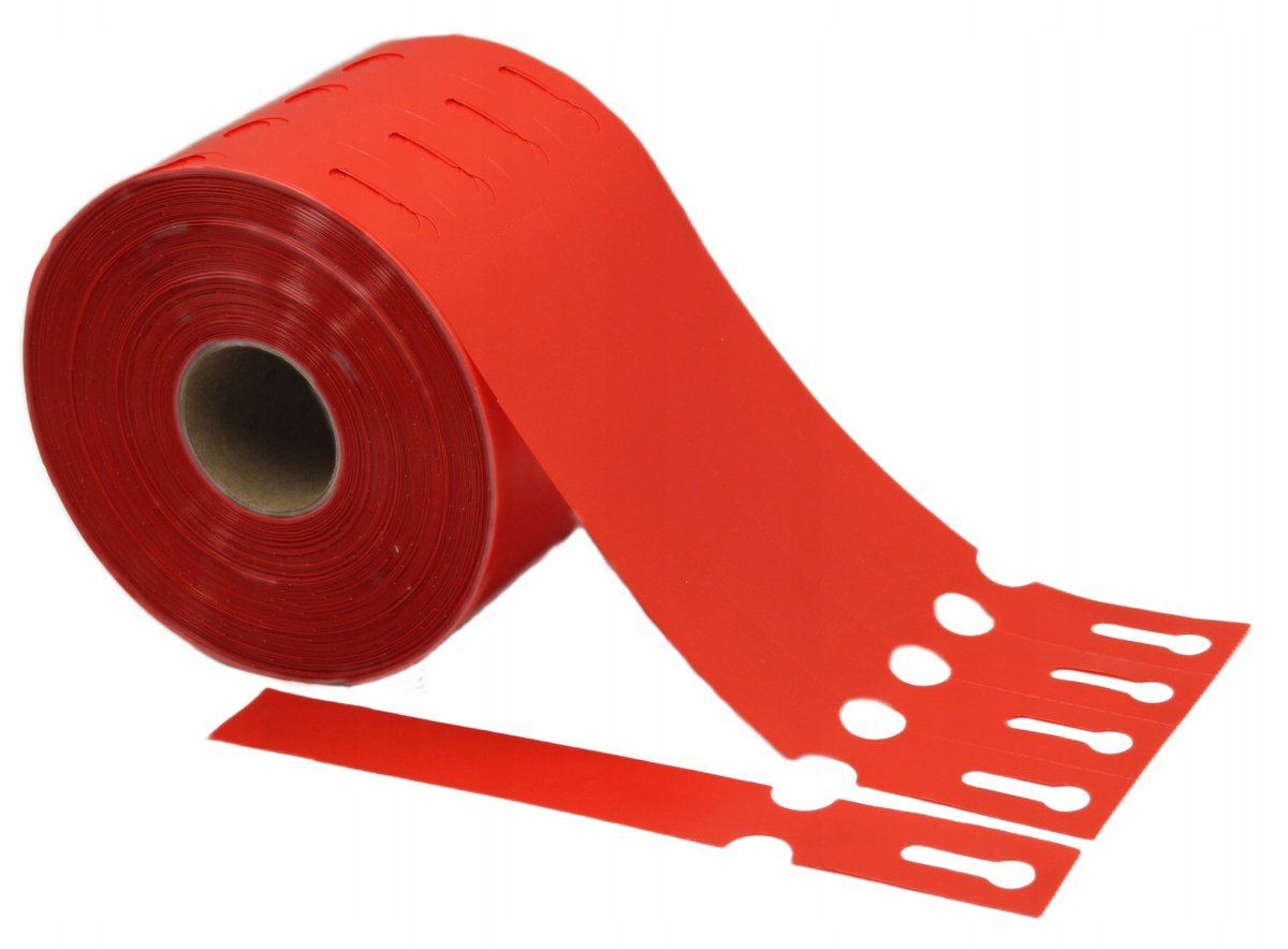 2000x Rode Luizenlabel 200x25mm - Duurzaam en UV-bestendig