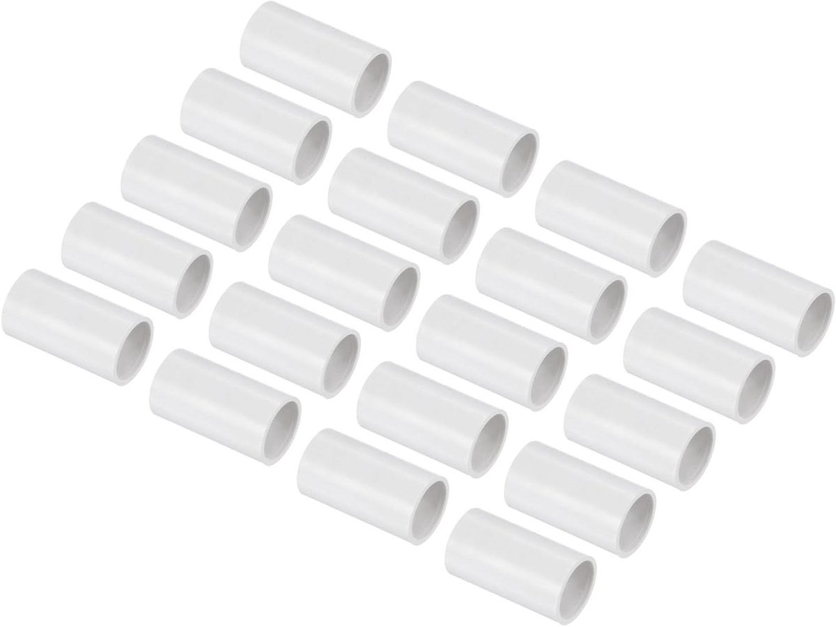 Cosensi - Pvc-buisverbinders 20 mm recht aansluitingen slang elektrische installatiebuis 20 stuks