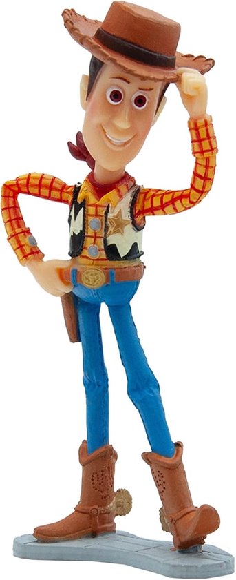 Bullyland 12761 – Speelfiguur Disney Pixar Toy Story met Woody – levensecht en detailrijk vormgegeven – ideaal als taartfiguur, verzamelobject of vrolijk cadeau voor kinderen vanaf 3 jaar