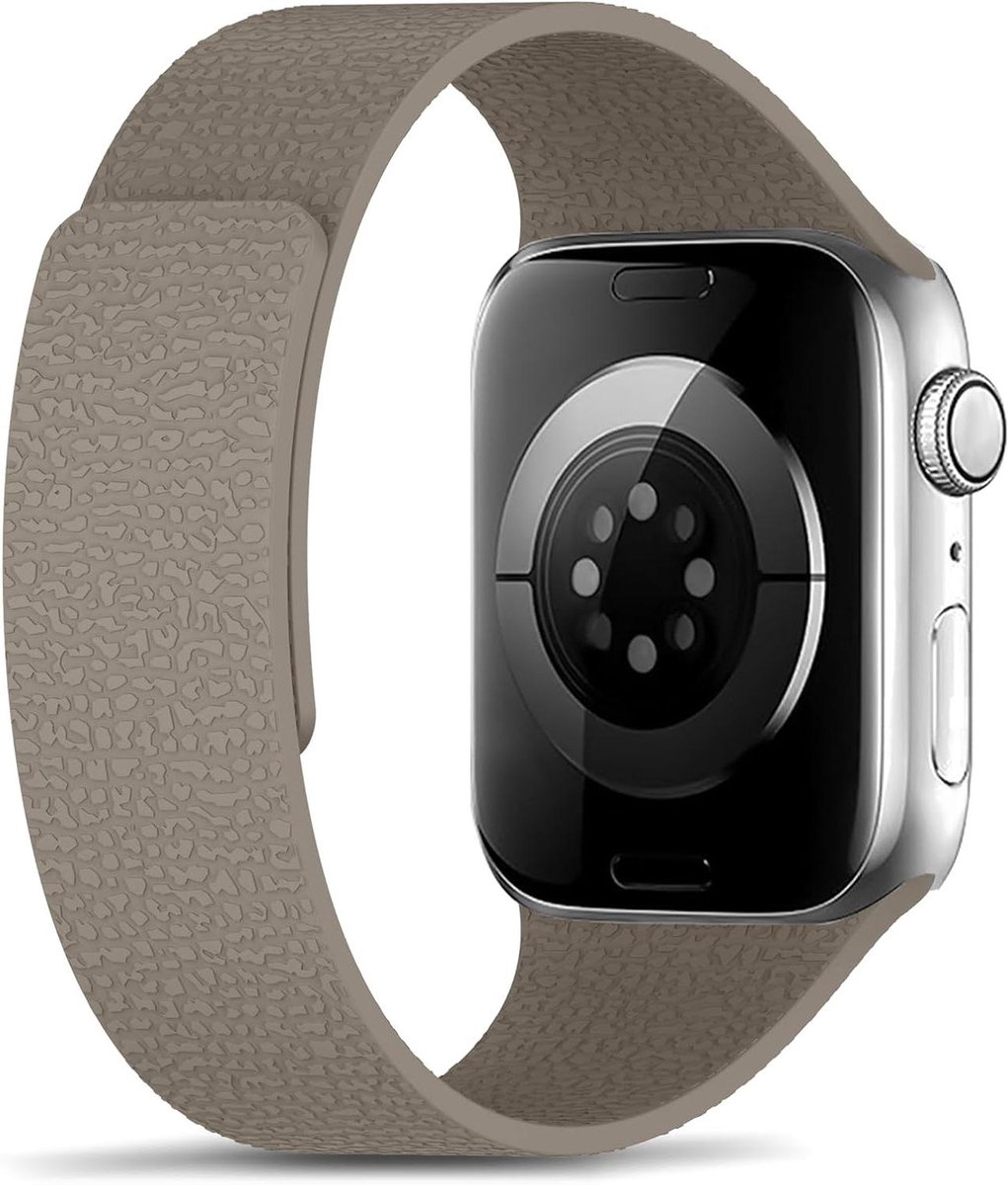 Cosensi - Siliconen reservearmband voor Apple Watch Series 10, 42 mm - Magnetisch - Steen design - Geschikt voor Series 9/8/7, 41 mm en Series 6/5/4/SE 40 mm - Series 3/2/1, 38 mm - Duurzaam materiaal - Comfortabel te dragen