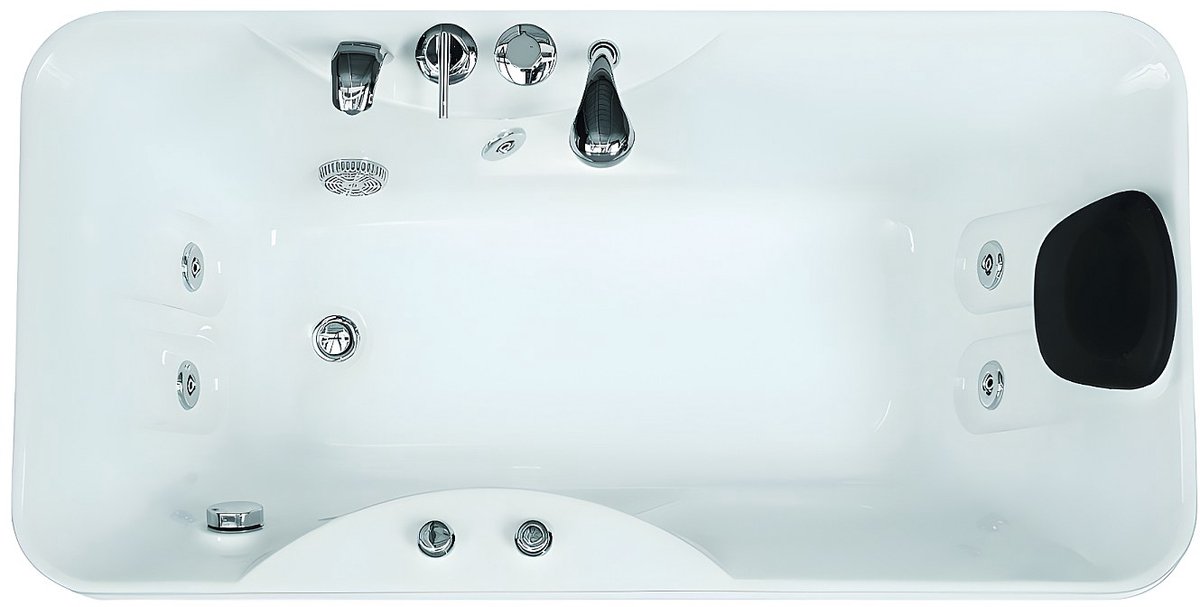 Vente-unique Massagebad GAVINO - 1 persoon - 75x150xH65cm - linkse hoek