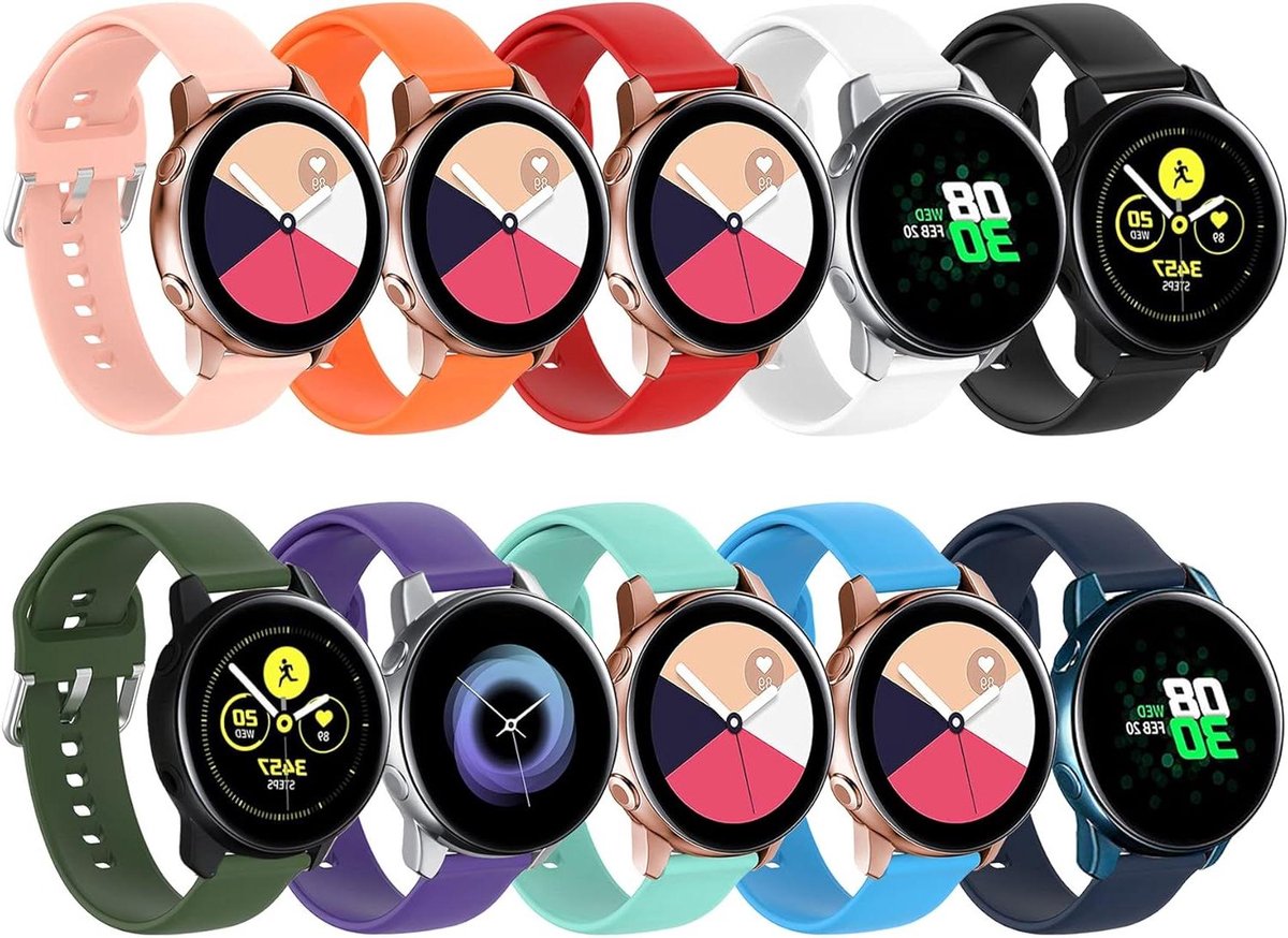 Cosensi - Reservebandjes voor slimme horloges 40mm en 44mm 41mm 20mm - Siliconen reservebandjes 42mm.