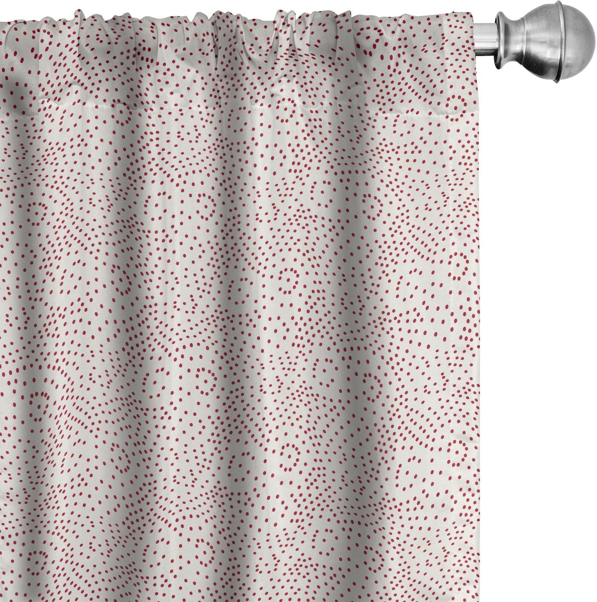 ABAKUHAUS Abstrakt Gordijnen – 2-delige set 75x245 cm – Microvezel, halfdonker, Eierschaal & Robijn Eischale
