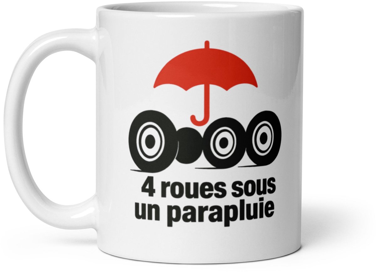 De2pktjes - Mok 4 Roues Sous Un Parapluie – Speels, stijlvol en altijd klaar voor een warm moment