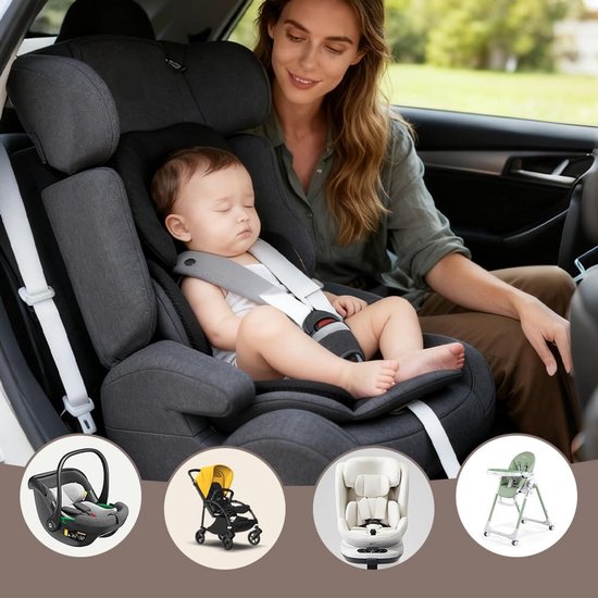 Ademend Zitverkleiner Babyzitje - Zacht Kussen voor Autostoel, Kinderwagen en Maxi Cosi — afbeelding 3