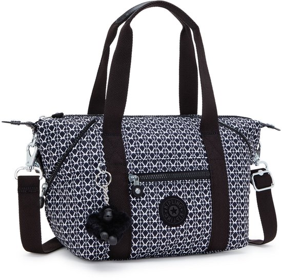 kipling sac à main sac à épaule bandoulière Basic Print Art Mini Handbag Signature Print bleu marine