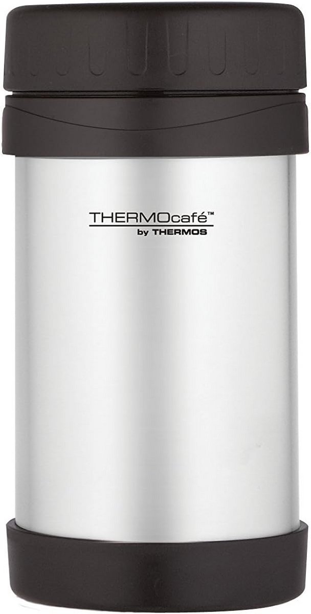 Voedselcontainer 0,5 liter - Thermos Thermocafe, Zilver/Zwart