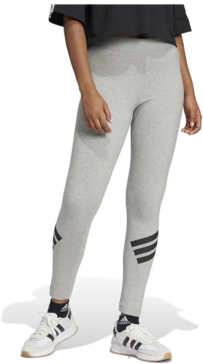 Adidas Future Icons 3 Stripes Leggings M Vrouw Grijs