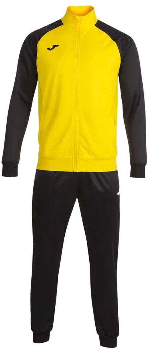 Joma Academy IV trainingspak voor heren in geel en zwart, maat XL, met rits en lange broek. Geschikt voor sportieve activi...